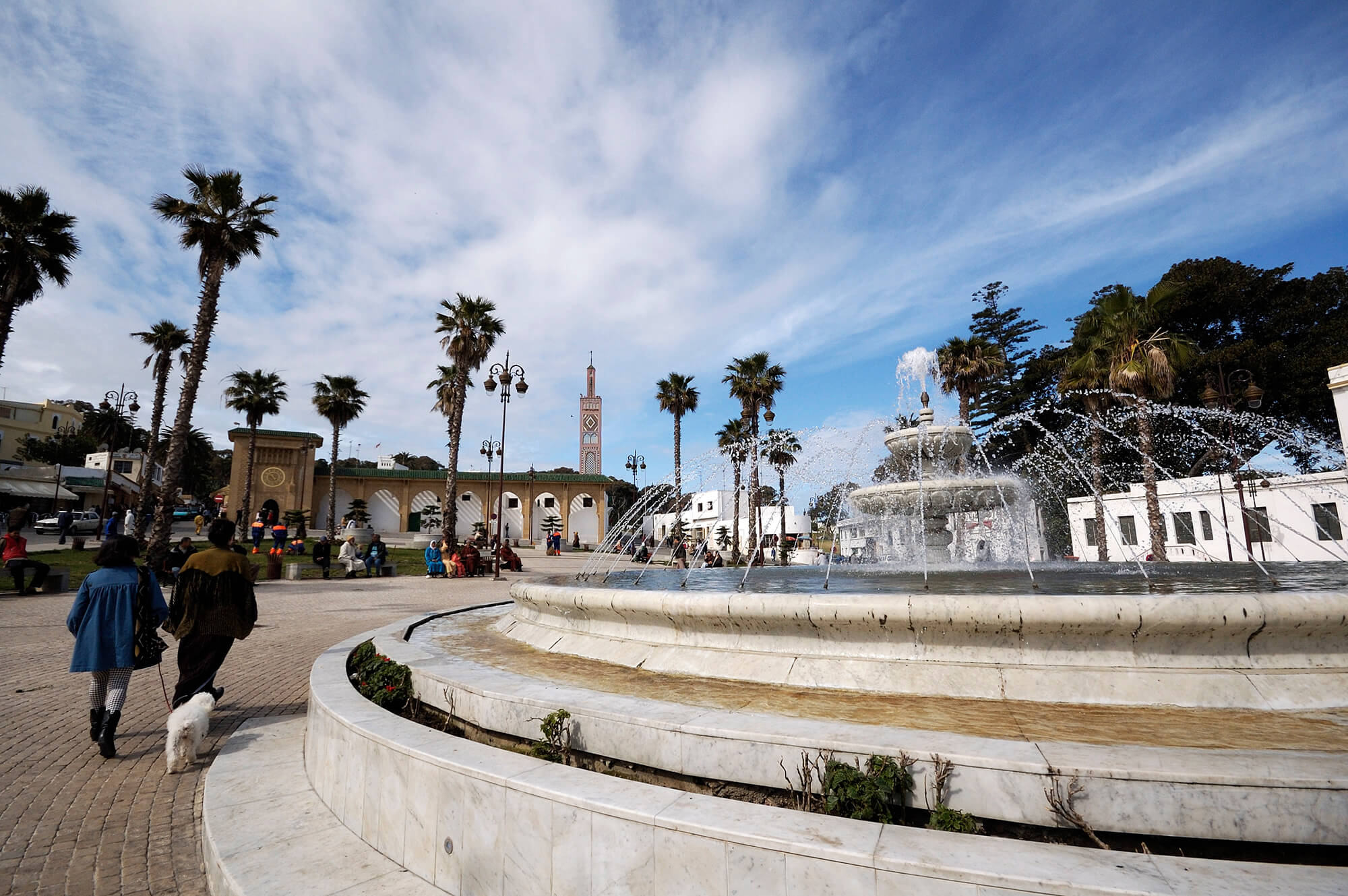 Grand Socco or main city square in Tangier, Morocco Stock Photo